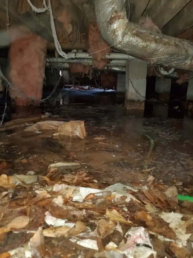 Crawl space flood assessment for Commercial Water Damage Restoration in Alachua